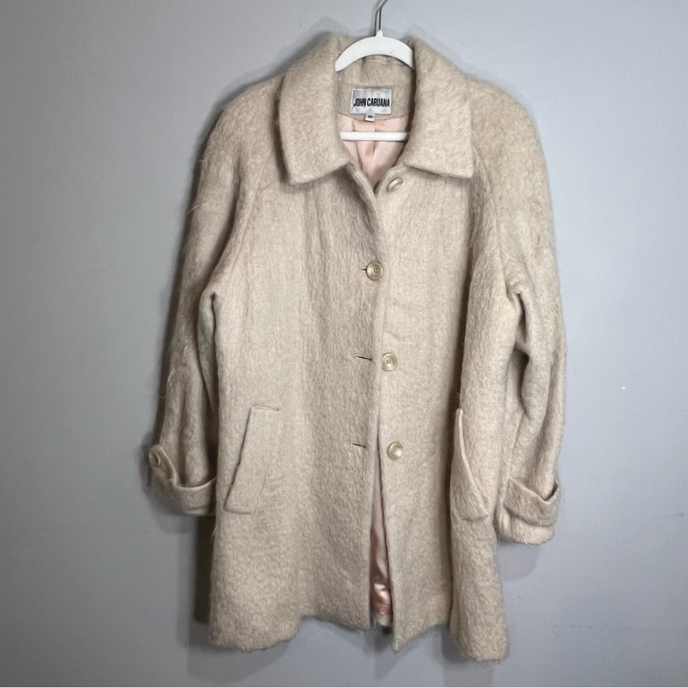 Cream Pea Coat for Women